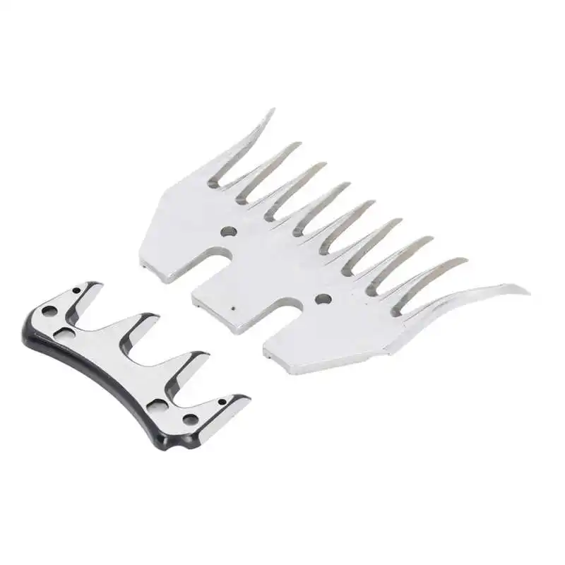 

Sheep Shears Blade Curved 9 Tooth Goat Clipper Scissor Blade High Carbon Steel Advanced Coating Efficient Electric for Thick Fur