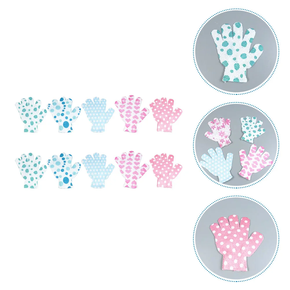 

Gloves Bath Shower Exfoliating Mitt Scrubber Mittens Body Scrubs Glove Spa Loofahscrub Bathingjute Cleansing Deep Mitts
