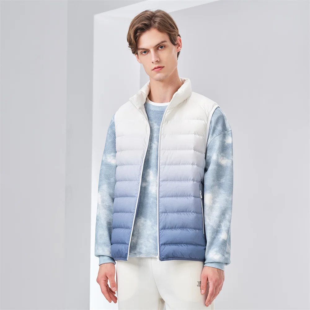 TANBOER Quality Assurance Down Vest Male Winter Wears Stand Collar Ultralight Urban Sleeveless Jacket TA330001