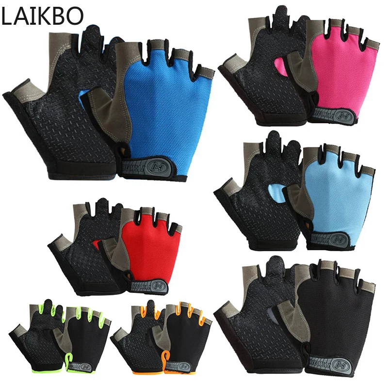 

Cycling Riding Unisex Fingerless Gloves Anti-slip Anti-shock Breathable Sport Gloves Bicycle Mtb Bmx Moto Equipment Accessories