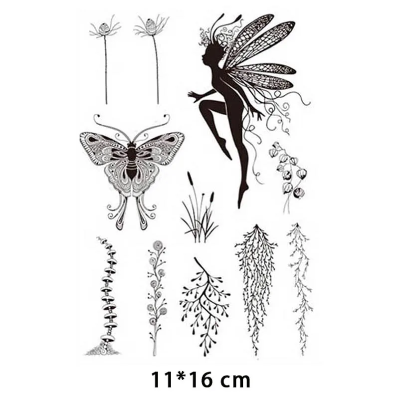 

New Arrival leaves Fairy Clear Stamps for DIY Scrapbooking Card Transparent Silicone Stamp Making Photo Album Crafts Decor