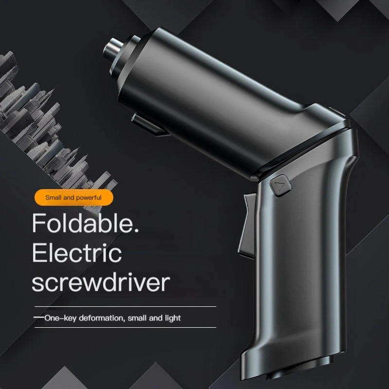 

Lithium Battery Folding Electric Screwdriver Rechargeable Lithium Battery Electric Screwdriver Set Multifuctional Home DIY
