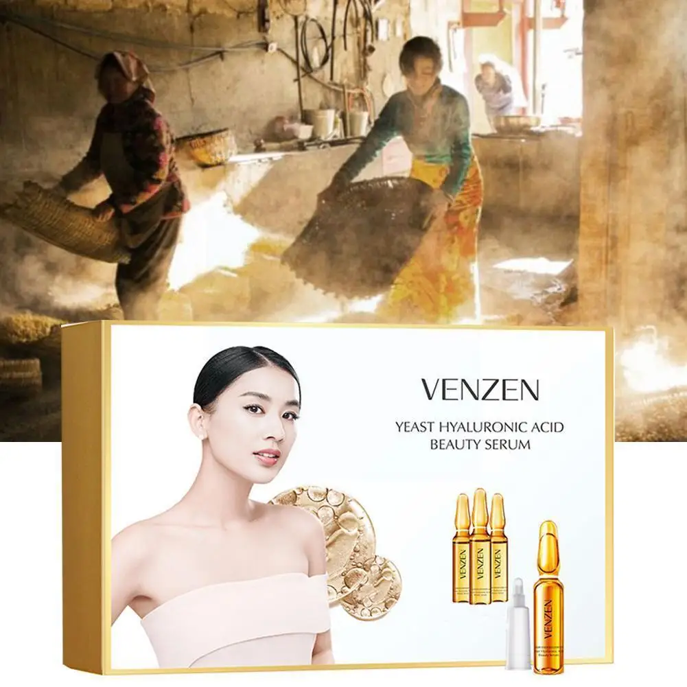 

2ml X 60 Pc Second Crack Yeast Hyaluronic Acid Essence Pore Yan Skin Contractive Silky Yue Moisturizing Care Q6x4