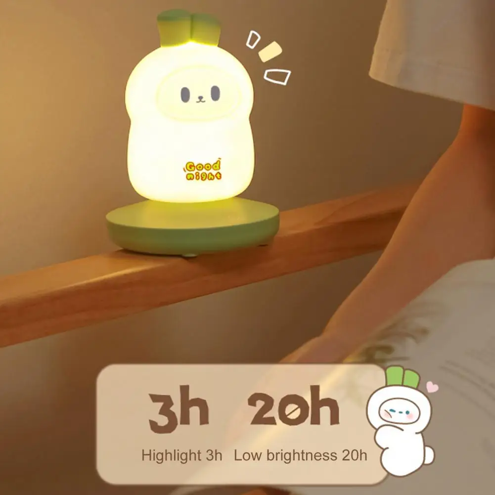 

Night Light Table Lamp Dimmable Rechargeable Led Cartoon Lamp Flicker-free Eye Protection Night Light for Nursery Bedside Cute