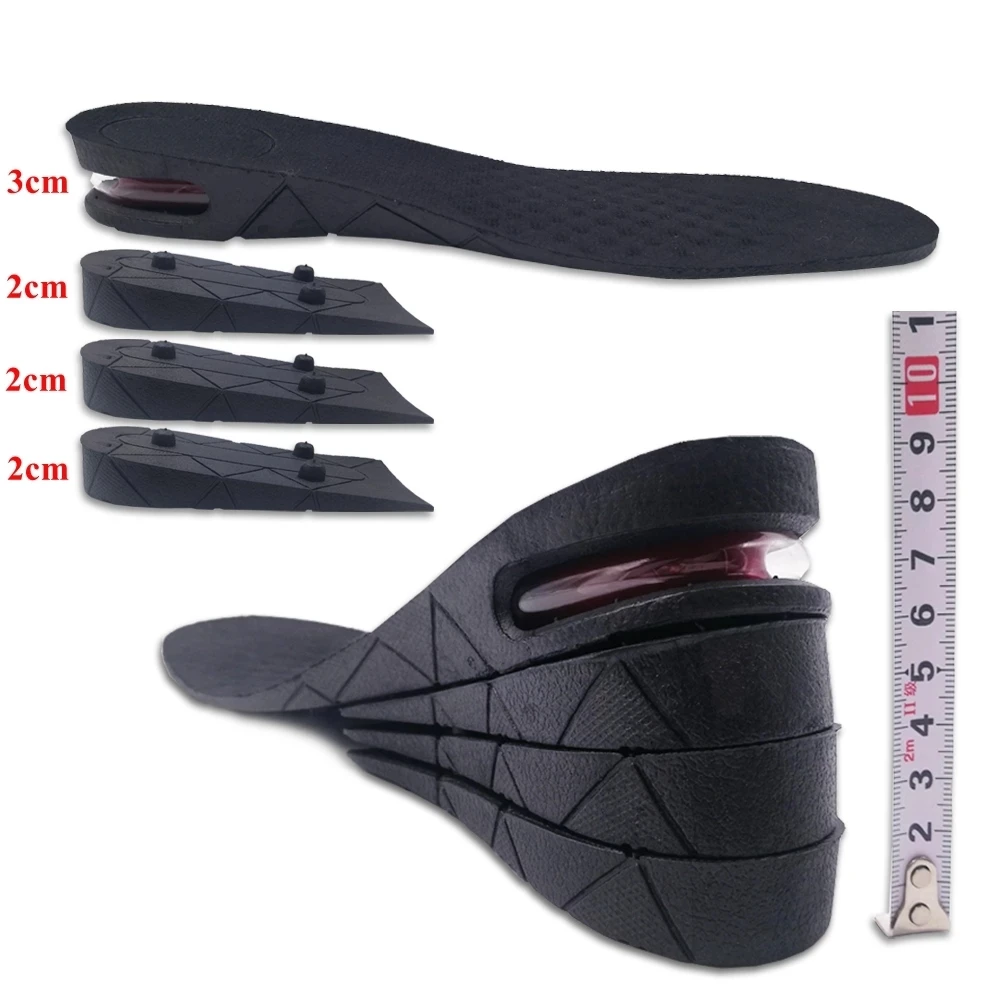 Invisible Height Increase Insole For Feet 3/5/7/9cm Height Lift Adjustable Cut Shoe Heel Insert Taller Height Insole For Shoes