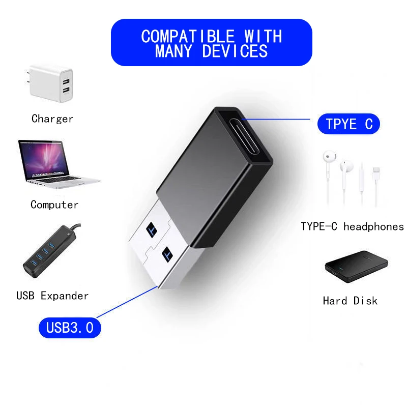 

USB 3.0 To Type C Adapter Converter OTG Adapter Adaptador USB Tipo C OTG Type C for Macbook Xiaomi Samsung USB Phone Accessories