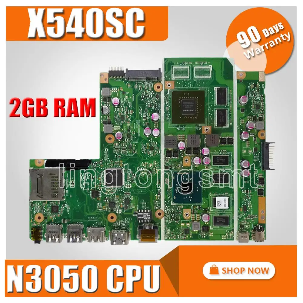 

Материнская плата X540SC 2G RAM N3050 для Asus X540SC X540S X540 материнская плата для ноутбука X540SC материнская плата X540SC тест материнской платы 100% ОК