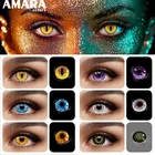 Цветные контактные линзы AMARA для косплея для глаз, серия Pure, косметика, Хэллоуин, красота, контактные линзы для глаз, косметические цветные линзы для глаз