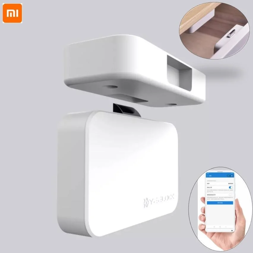 

Xiaomi MIjia YEELOCK Smart Drawer Cabinet Lock Keyless Bluetooth APP Unlock Anti-Theft Child Safety File Security