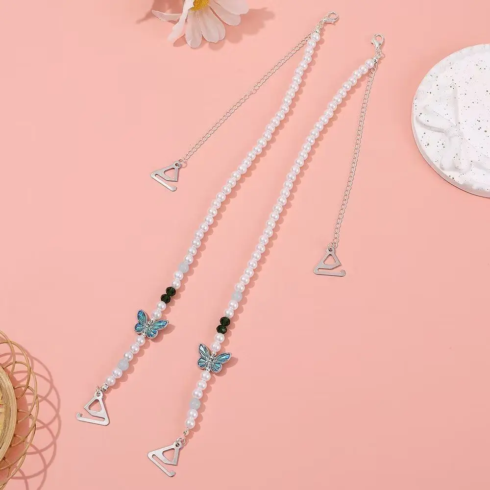 Регулируемые очаровательные нескользящие бретели для нижнего белья с бабочкой и