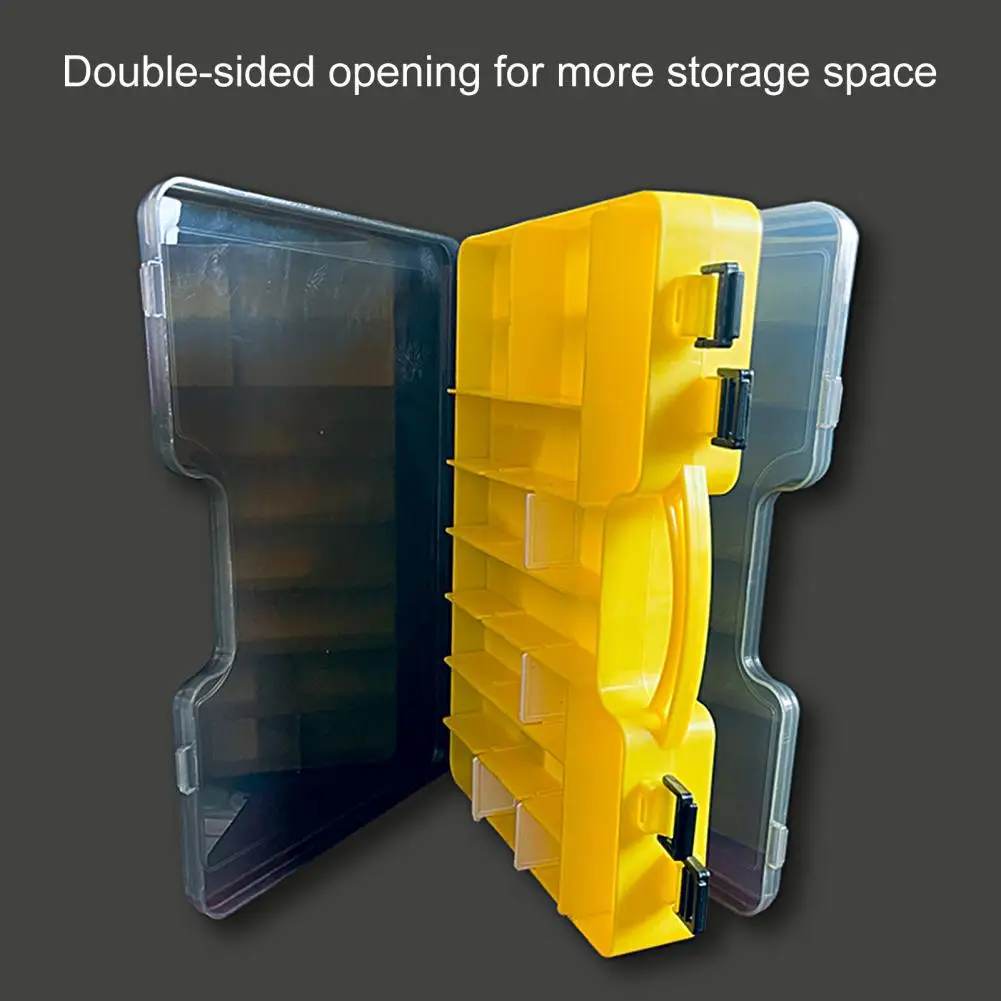 

Double-sided Opening Transparent Cover Multi Slots Anti-crack Fishing Storage Box Fishing Storage Box for Outdoor Fishing