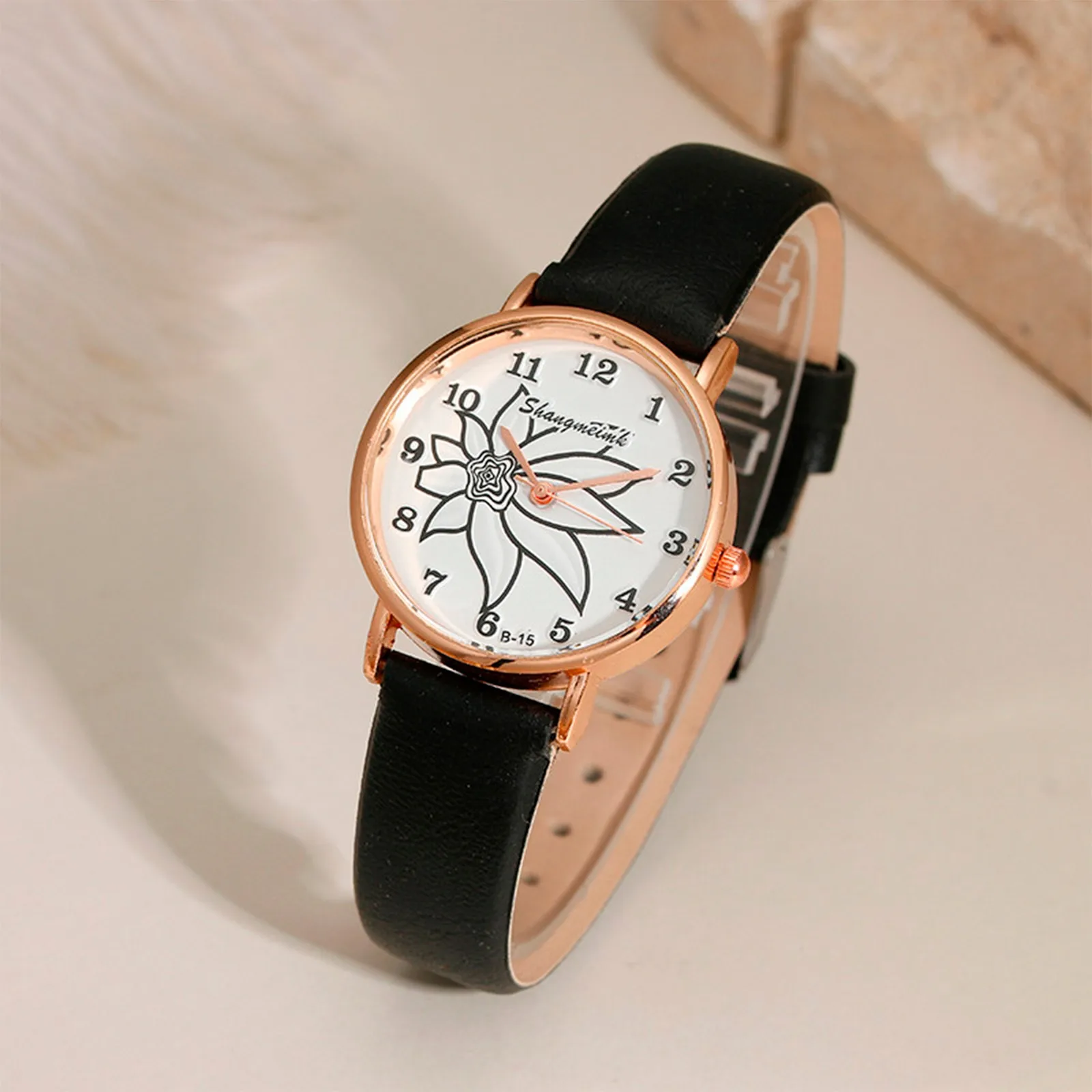 

Women's Watch Digital Dial Quartz Wristwatches Leather Wristband Ladies Watch Gift Suitable For Women And Girls Montres Femmes