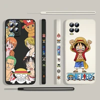 hot anime one piece for oppo realme 50i 50a 9i 8i 8 6 pro find x3 lite neo gt master a9 2020 liquid left rope phone case cover