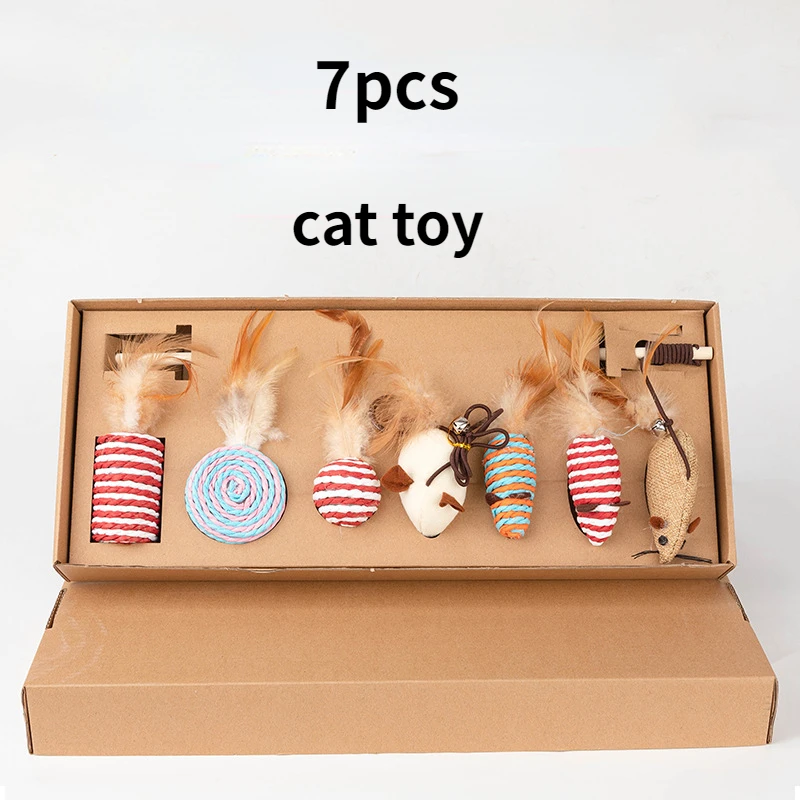 

Игрушка для кошек из сизаля, 7 шт., 2022