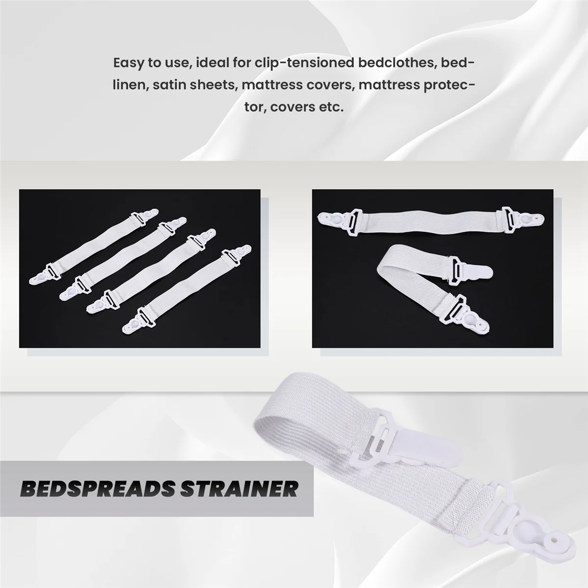 Набор из 4 эластичных покрывал для кровати простыни покрывала растяжки гаечный