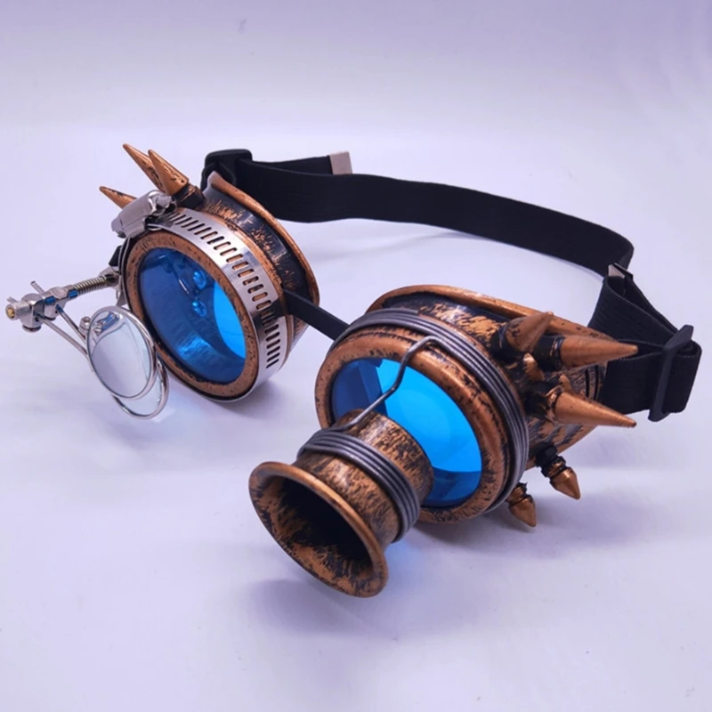 Винтажные очки в стиле стимпанк для Хэллоуина маска лица новинка забавные