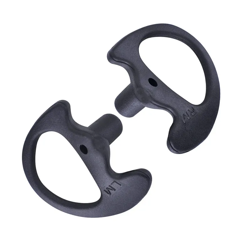 

Universal Replacement Soft Silicone Open Ear Insert Black Earmould Two Way Radio Earpiece Earmold Coil Tube Audio Kits UV-5R