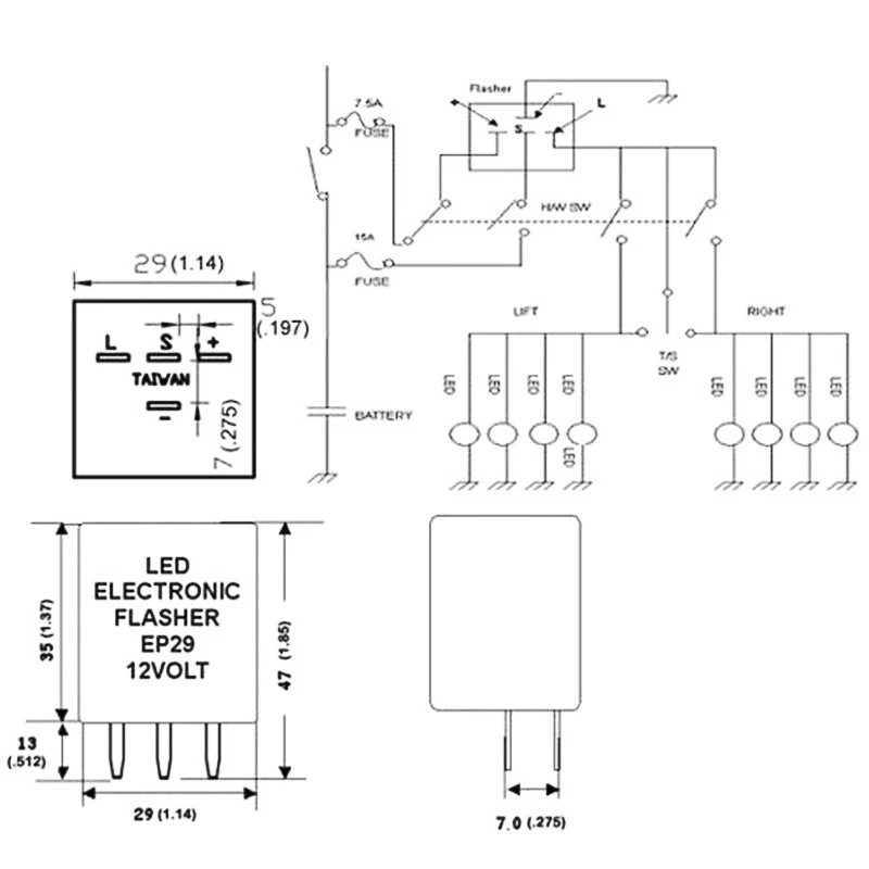 JDM ASTAR EP-29 светодиодный flasflasher Relay Fix Hyper Flash Turn декодер сигналов эквалайзер