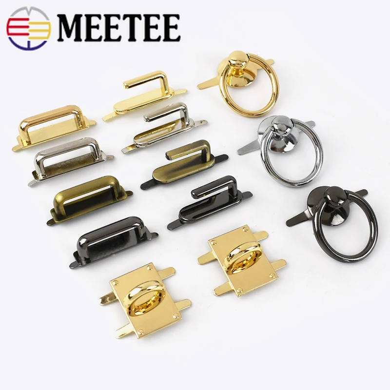 5/10Pcs Bags Metal Buckles D Ring Bridge Connector Hang Hook Handbags Side Clip Claps Decoration Buckle DIY Sewing Accessories