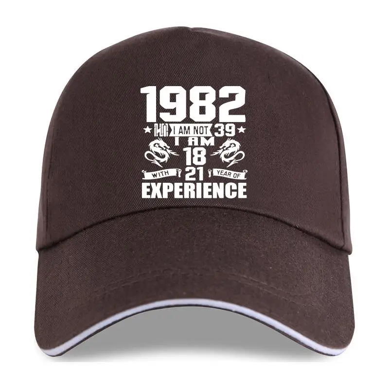 

new cap hat Funny Made In 1982 39th Birthday gift Print Joke 39 Years Awesome Husband Casual Baseball Cap Cotton Men