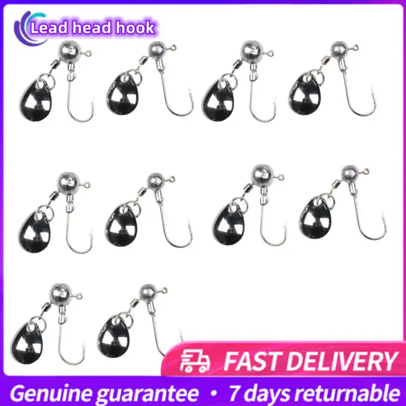 

10pcs/lot Big Head Jigs Hook 2g-4g Round Ball Jig Head Hook Weedless Long Shank Jig Head For Soft Worm Fishing Accessories Pesca