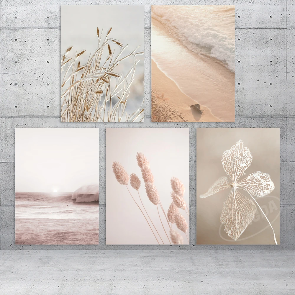 

HD Prints Canvas Sea Wall Art Beautiful Painting Teff Pictures Sunset Home Decoration Flowers Poster Living Room No Framework