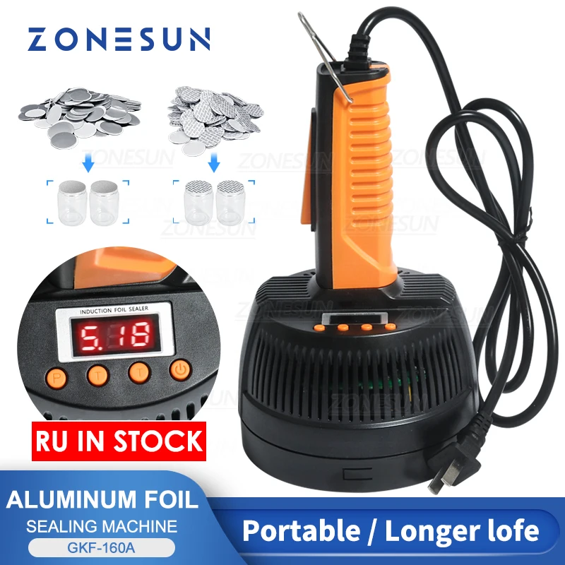 

ZONESUN Hand-Held 20-130mm Electromagnetic Induction Sealer Aluminum Foil Sealing Machine Sealing Machine ZS-DL800