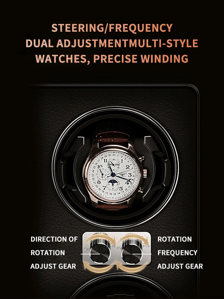 Automatic Watch Winder Top Luxury Brand Mechanical Watch Safe Box with Adjustable TOP Modes Wood Watches Storage Accessories Box