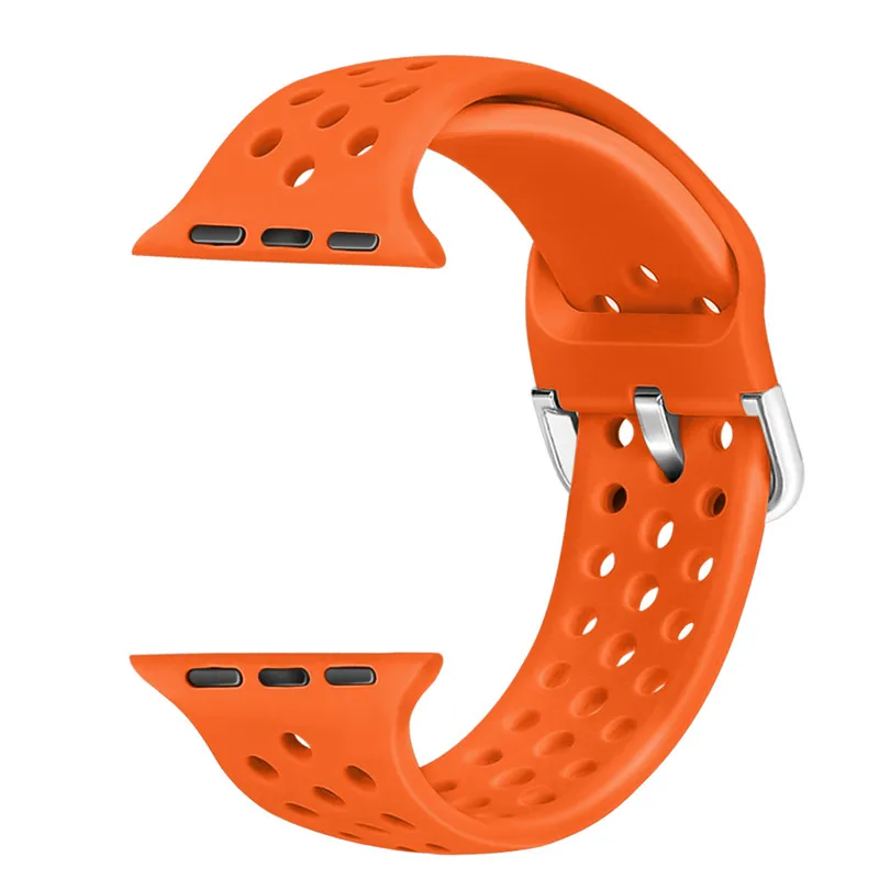 strap for apple watch band 4 45mm 41mm 44/40mm silicone bracelet iwatch series 8 7 6 5 se 4 3 2 1 38/42mm wristband accessory