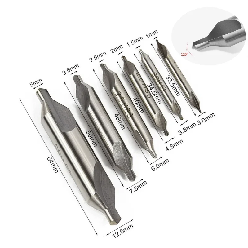 

Центральные сверла NWSSSDB HSS 60 градусов 1,0/1,5/2,0/2,5/3,0/3,5/4,0 мм