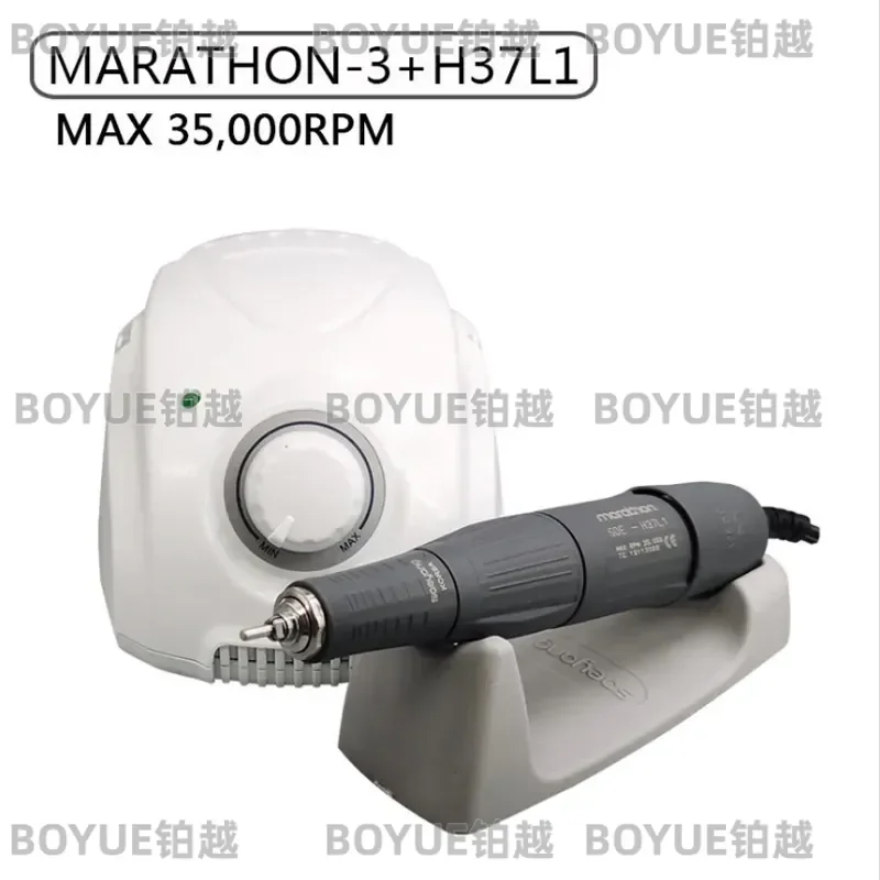 Фото Электрическая машинка для маникюра и педикюра Marathon 3 Shiyang Gen 3 с насадкой 37L1 для полировки и работы с ювелирными изделиями №3