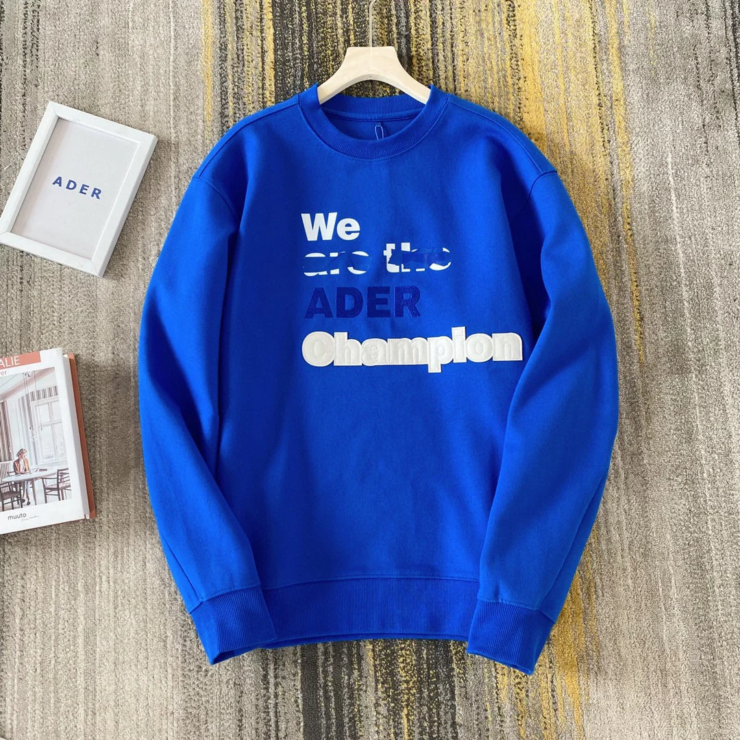 

ADER 2021 autumn and winter new 1:1 high quality Korean ader error horizontal version of the letter long-sleeved sweater