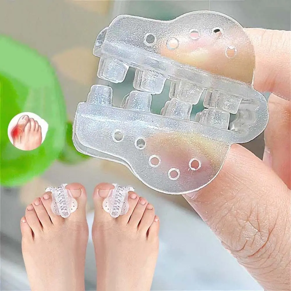 

Folded Toe Separator Valgus Finger Protector Toe Orthopedic Products Corrector Feet Care Straightener Pedicure