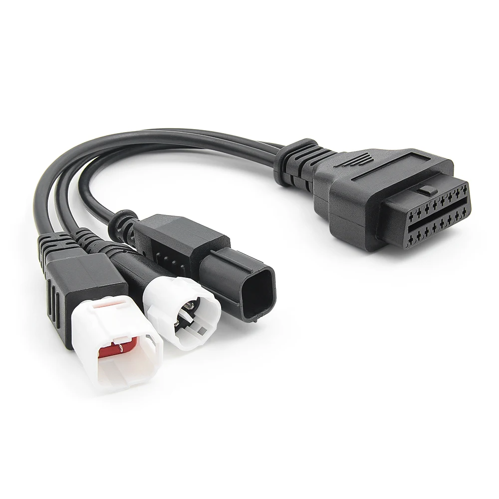 

Диагностический Разъем OBD2 3-контактный/4-контактный Для Yamaha 6-контактный Для Honda Удлинительный Кабель 6-16 Контактов Д...