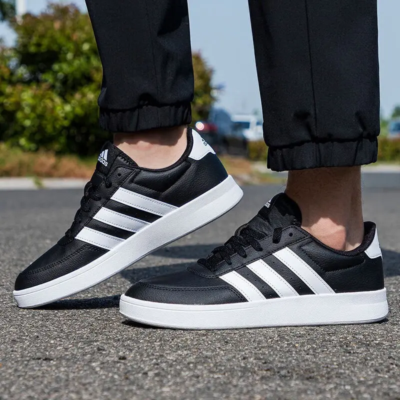 Фото Новые мужские теннисные кроссовки Adidas 2026 HP9425, черно-белые, повседневные №5