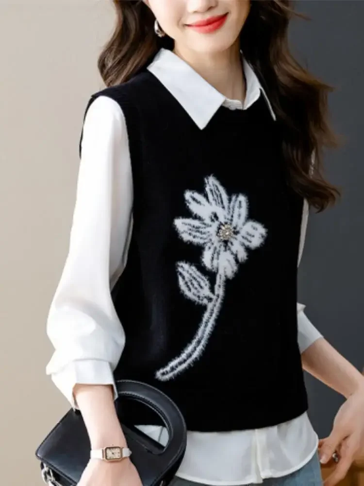 Женский свитер короткий зеленый жилет укороченный вязаный в клетку кардиган