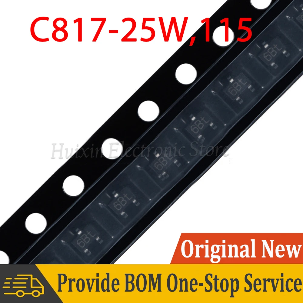 

20pcs BC817-25 SOT23 817-25 SOT SMD 6B new transistor BC817-25W 115 SOT-323 45V 500mA New and Original IC Chipset