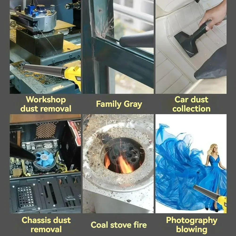 Перезаряжаемый вентилятор 2 в 1 сверхсильный для листьев беспроводной