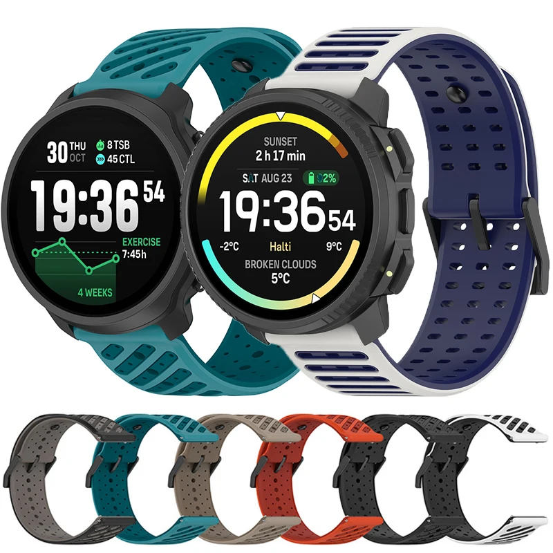 Фото Силиконовый ремешок для Suunto Vertical 2/RACE 2 S/Run/Ocean/Vertical, браслет для Suunto 5 9 Peak Pro, Huawei GT 4 5 6 №1