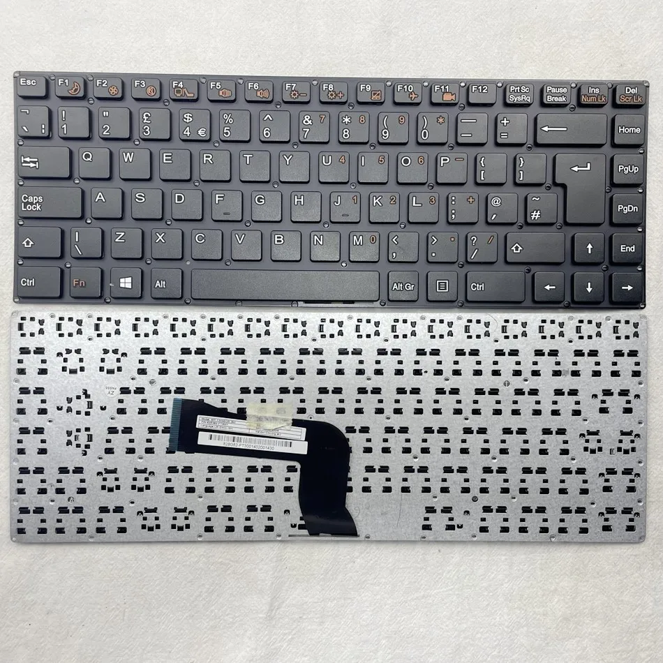 Английская клавиатура для ноутбука ECS US40II Cce ультратонкая Ht345 MP-13A66GB-360 82B382-FT3001