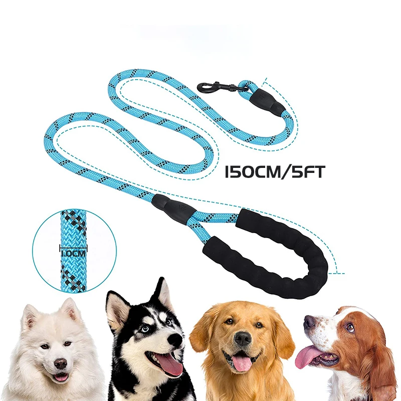 1 5 м Светоотражающий Поводок для домашних животных Длинный Собачий пояс поводка