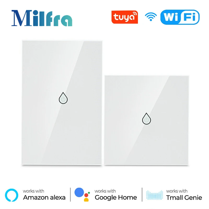 

EU/US Tuya WiFi Boiler Water Heater Switch Smart Life App Voice Remote Control Timer Touch Switches Work with Google Home