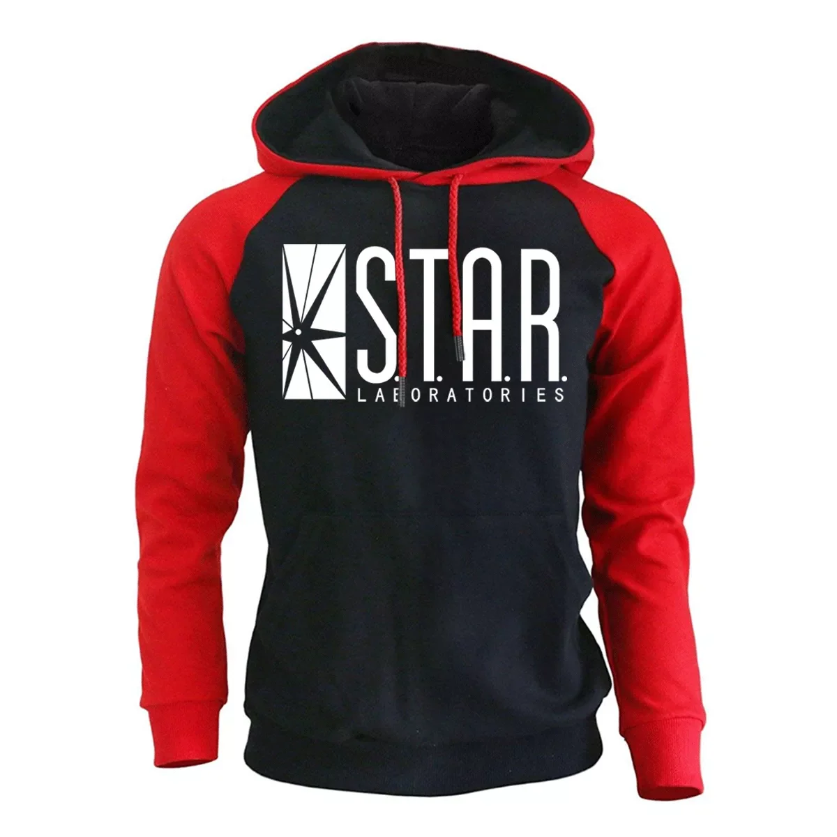 

2023NEW Raglan Hooded Hoodies Star s.t.a.r.Labs Printed 2020 spring autumn Sweatshirts casual Hoody For Men Sportswear Pullover