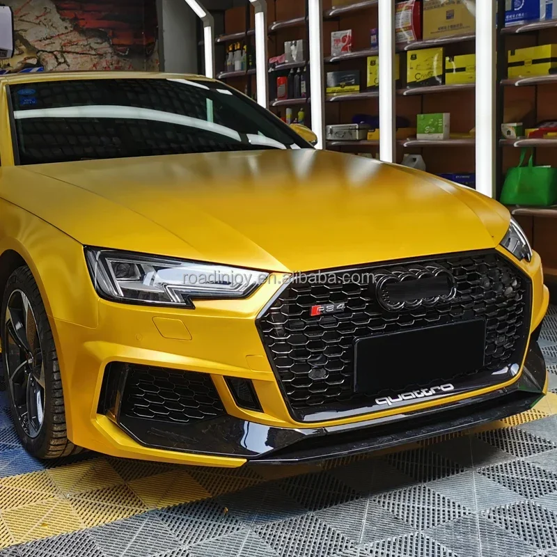 2017-2019 Facelift RS4 Комплект кузова для Audi A4 B9 передний бампер с обновлением радиатора