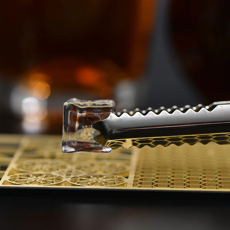 Дизайнерская тарелка для кубиков льда пищевая латунь форма штампа бар с принтом