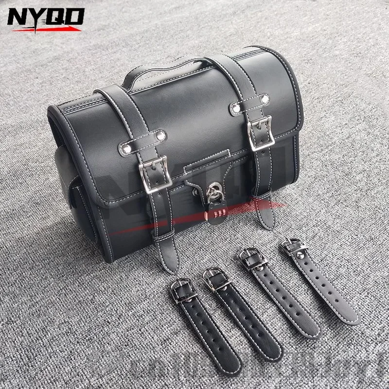 

Сумка на заднее сиденье мотоцикла, подвесная сумка для мотоцикла, универсальная сумка в стиле ретро, вместительная задняя полка, седельная сумка для мотоцикла с ремнями