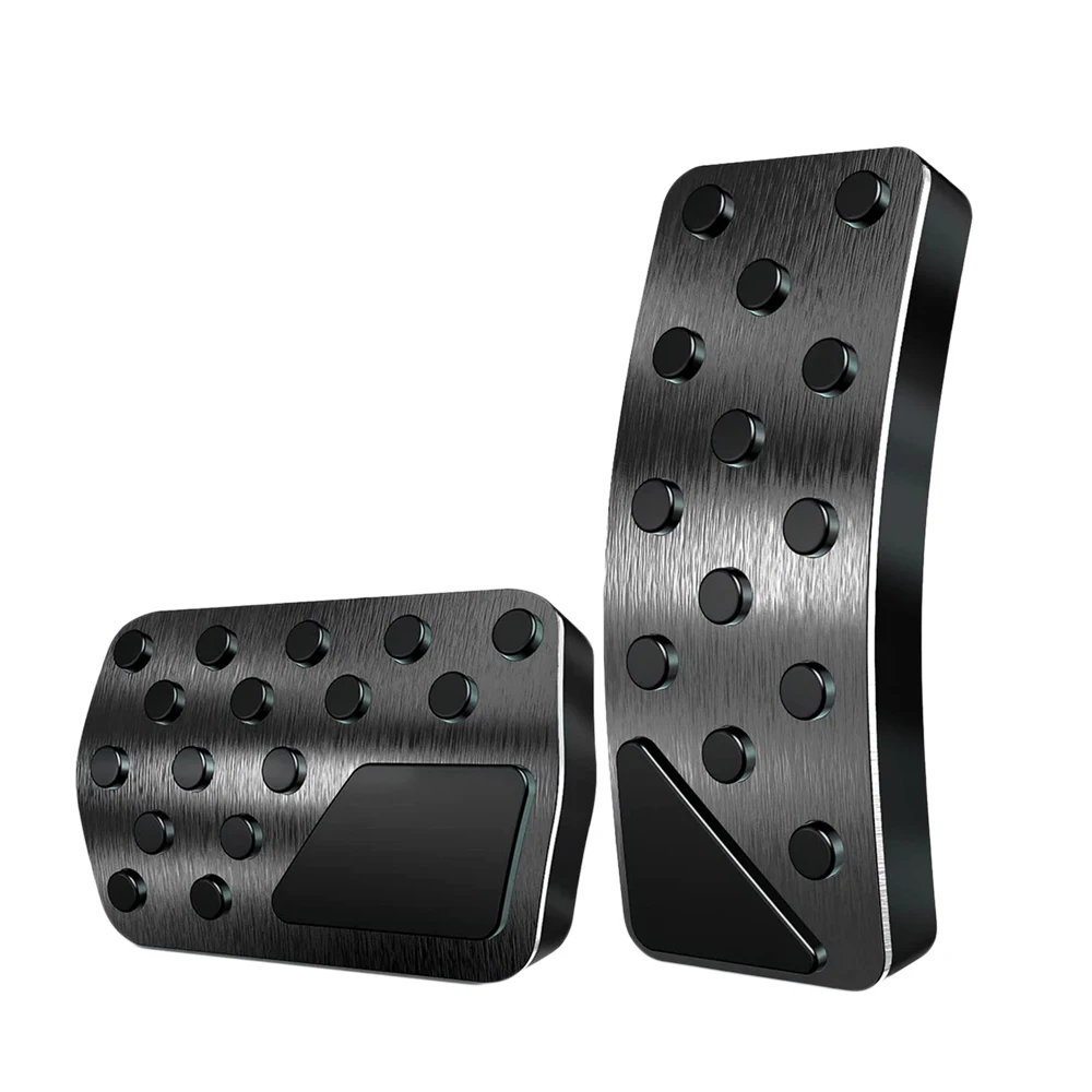 

1pcs Car Gas Pedal Cover+1pcs Brake Pedal Cover Aluminum Alloy for Dodge Durango 2011-2021/Jeep Grand Cherokee 2011-2021