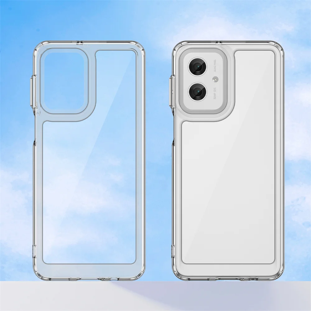 Для Motorola Moto G55 5G Fusion PMMA + чехол из ТПУ для телефона MotoG55 G 55 полная защита прозрачный