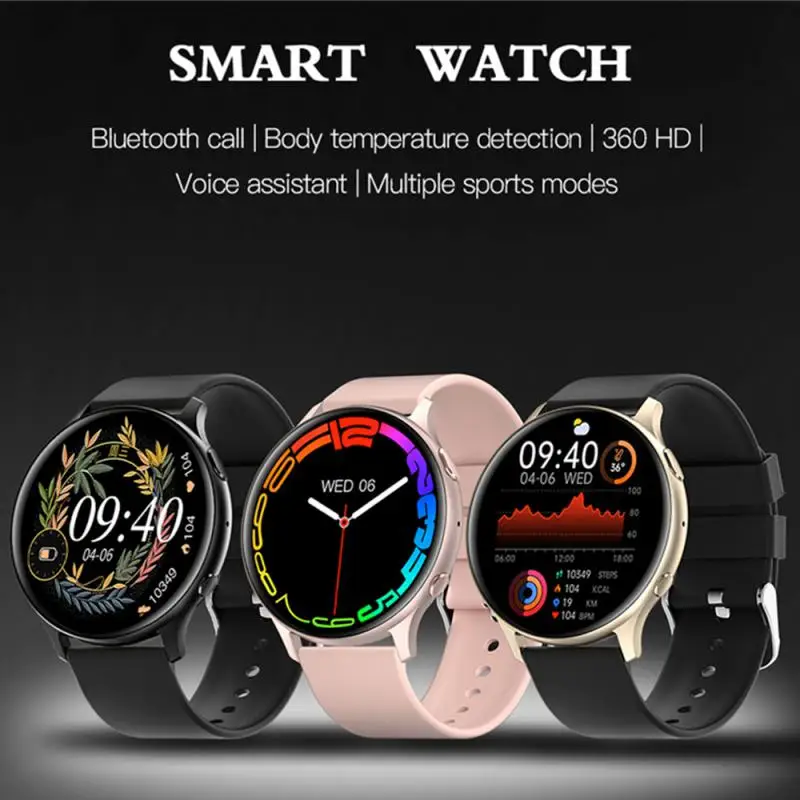 

New Body Temperature Smart Watch Women Men 360*360 Screen Answer Call Dial Call Smartwatch for Watches for Women +box