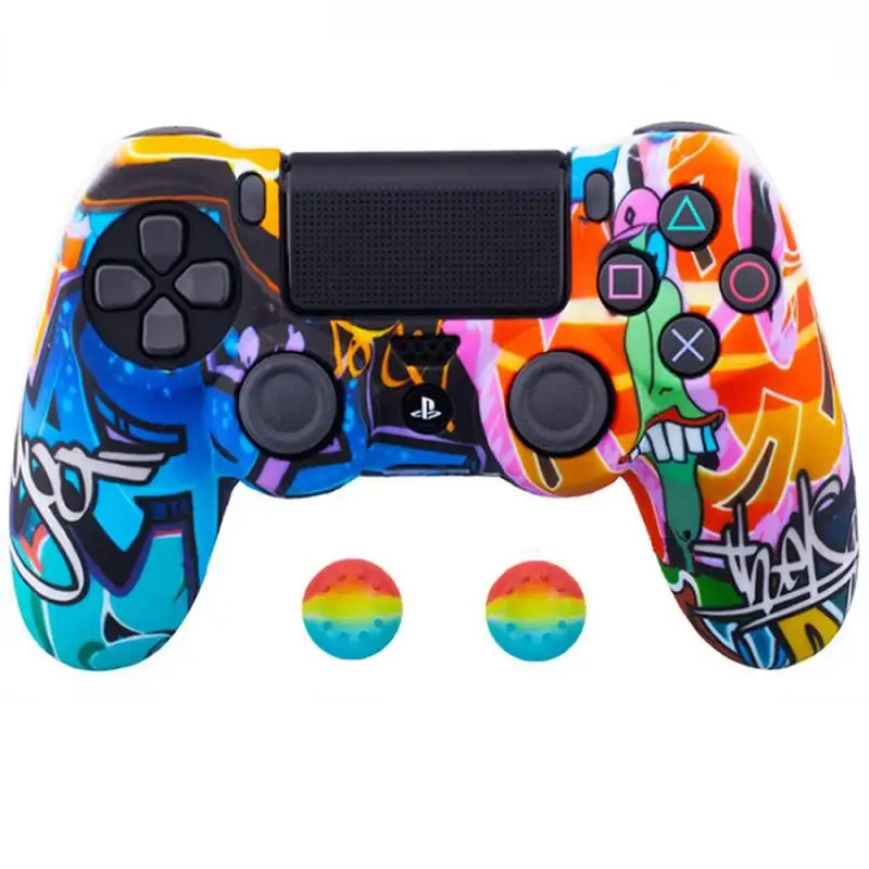 Силиконовый резиновый чехол для SONY Playstation 4 PS4 Control ler защитный Pro Slim управление